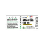 Aloe Vera 500 Mg Label