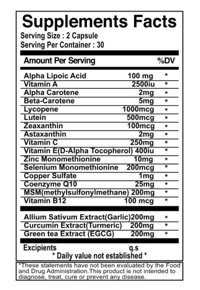 Alpha Lipoic Acid with Curcumin SF