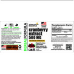 cranberry extract 500 mg label