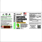 garcinia cambogia 500 mg label