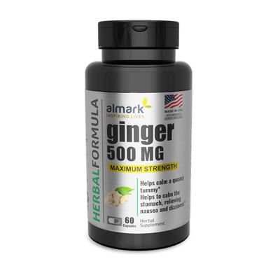 ginger 500 mg front