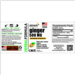 ginger 500 mg label