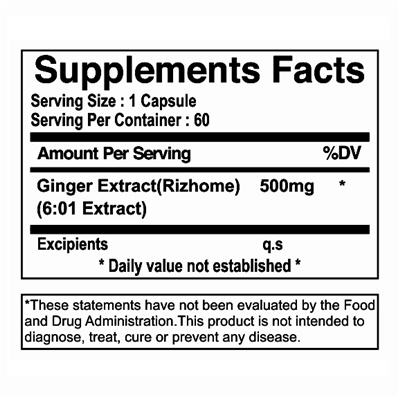 ginger 500 mg sf