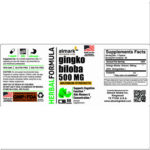 gingko biloba 500 mg label