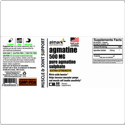 agmatine 500 mg label