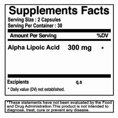 alpha lipoic acid 300 mg sf