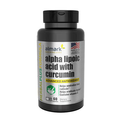alpha lipoic acid with curcumin front