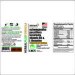 ashwagandha passiflora incarnata vitamin b5 and l theanine label