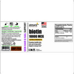 biotin 10000 mcg label