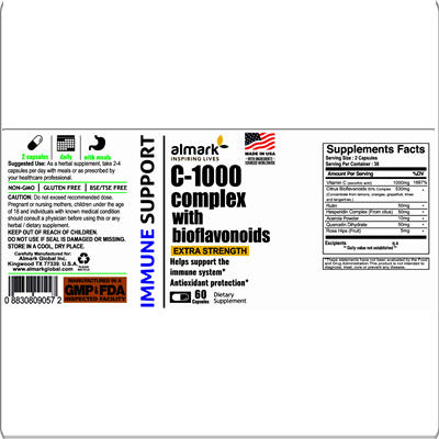 c 1000 complex with bioflavonoids label