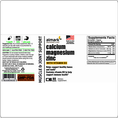 calcium magnesium zinc label