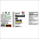 flaxseed oil 1000 mg label