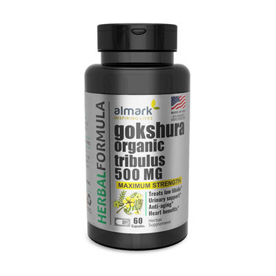 gokshura organic tribulus 500 mg front