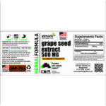grape seed extract 500 mg label