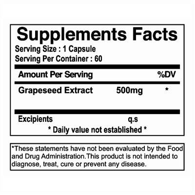 grape seed extract 500 mg sf