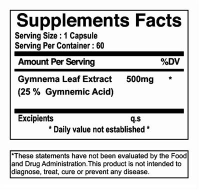 gymnema 500 mg sf