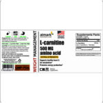 l carnitine 500 mg label