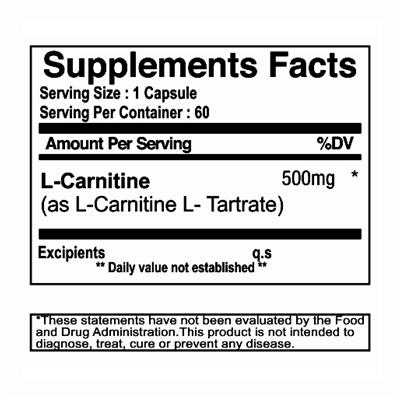 l carnitine 500 mg label sf