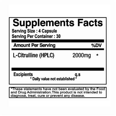 l citrulline 500 mg sf