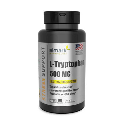 l tryptophan 500 mg front