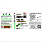 licorice 500 mg label
