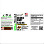 maca root 525 mg label