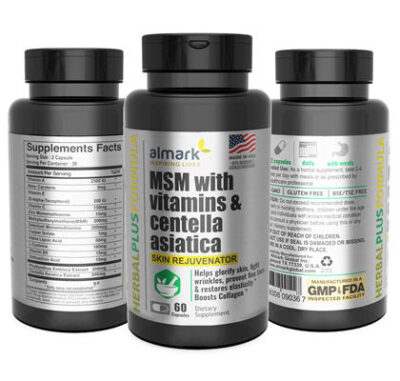 msm with vitamins and centella asiatica packs