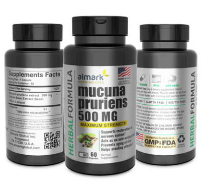 mucuna pruriens 500 mg packs