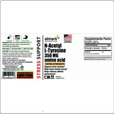 n acetyl l tyrosine 350 mg label