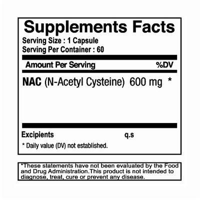 nac n acetyl cysteine 600 mg sf