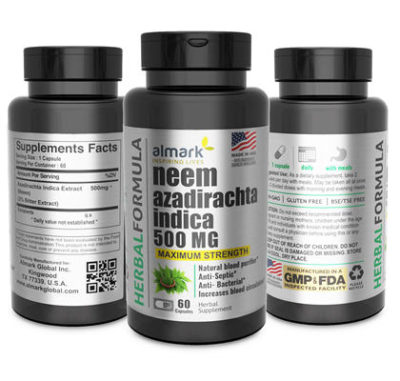neem azadirachta indica 500 mg packs
