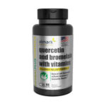 quercetin and bromelain with vitamins front