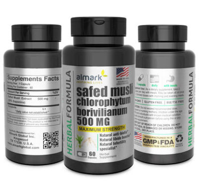 safed musli 500 mg packs