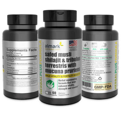 safed musli shilajit and tribulus terrestris with mucuna pruriens packs