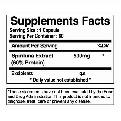 spirulina 500 mg sf