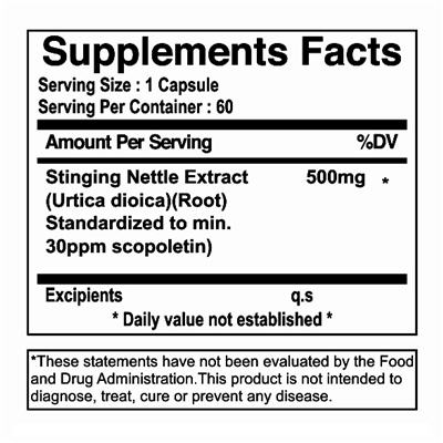 stinging nettle root extract 500 mg sf