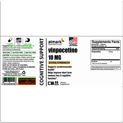 vinpocetine 10 mg label