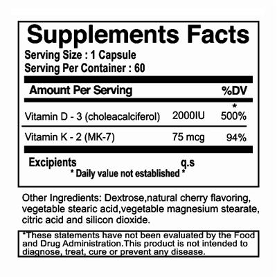 vitamin d3 with k2 2000 iu sf